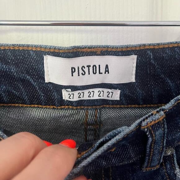 Pistola Women's Seamed Jeans with Uneven Hem Sz 27 - Picture 4 of 6